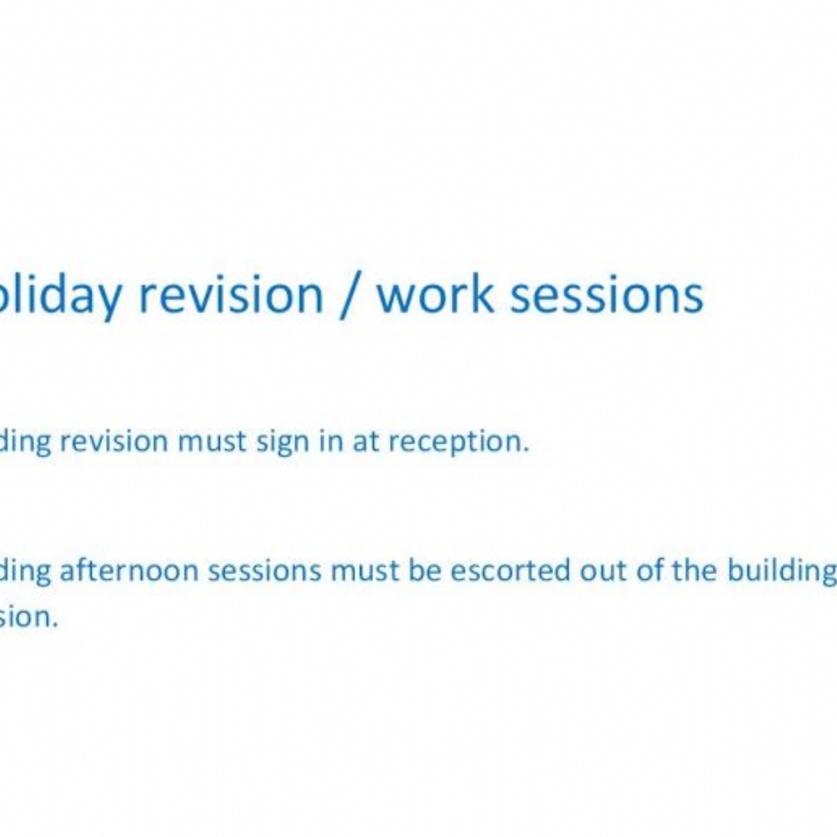 Chaucer School Year 11 Easter Revision Sessions 2024